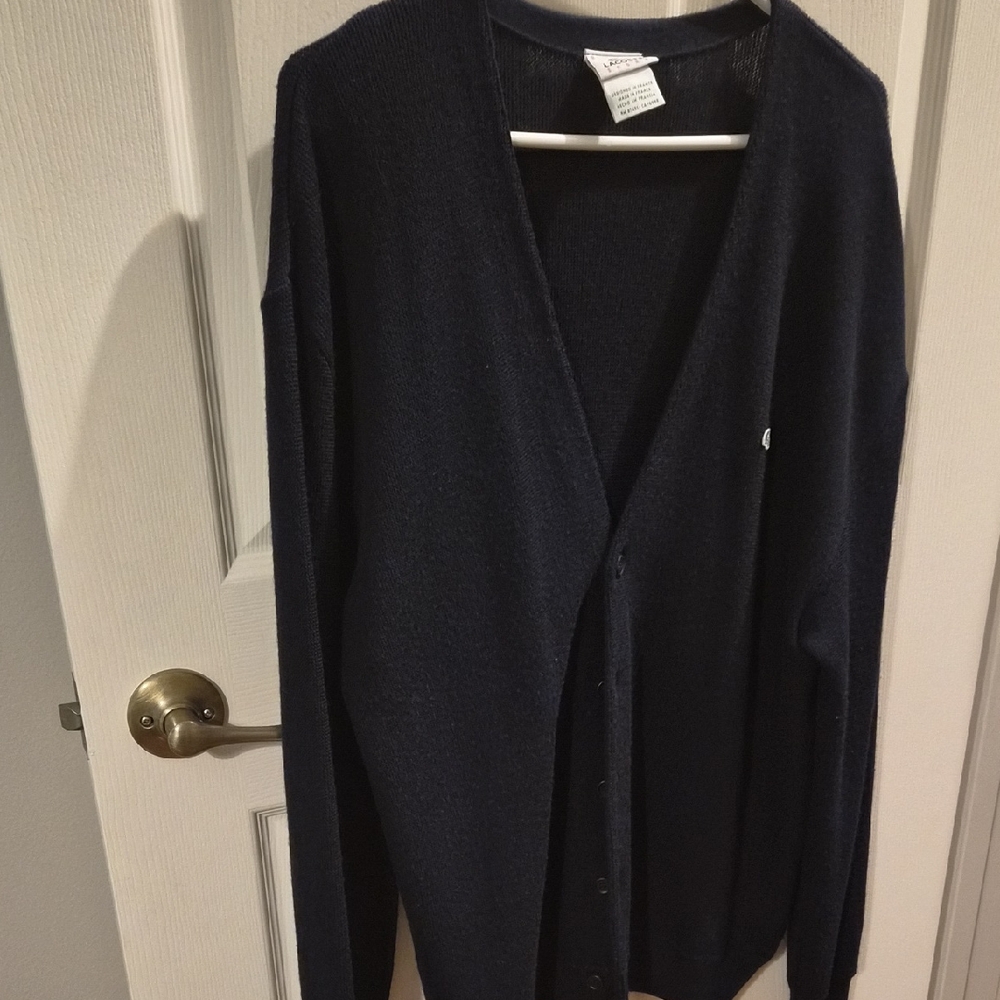 Lacoste Men's Dark Blue Cardigan Sweater